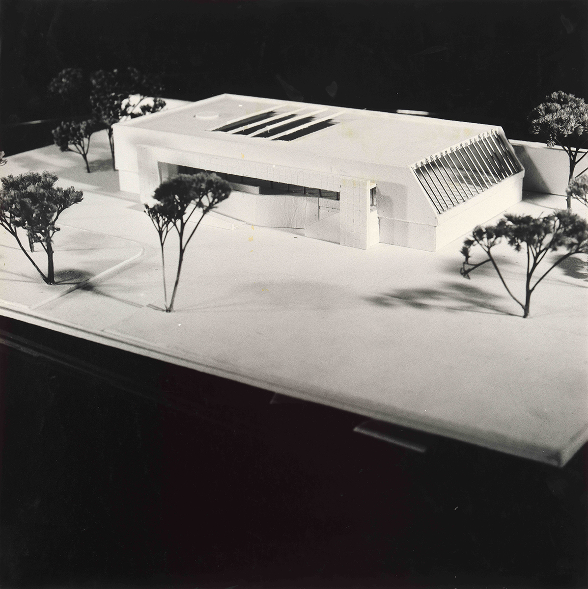 Abbildung 4:Modell des geplanten Umbaus des Luftschutzbunkers Schönbornpark, um 1985; pos/68475/004 © Volkskundemuseum Wien